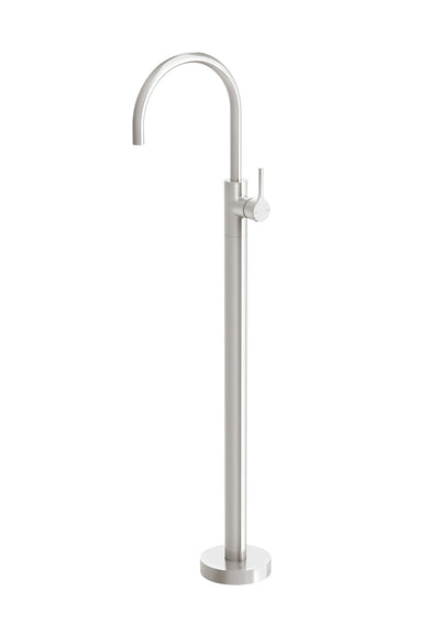 PHOENIX VIVID SLIMLINE OVAL FLOOR MOUNTED BATH MIXER BRUSHED NICKEL