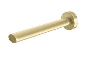 PHOENIX VIVID SLIMLINE WALL BASIN OUTLET 180MM BRUSHED GOLD