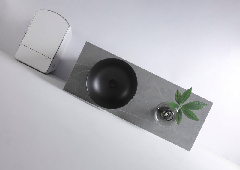 XENIA ARGYLE MATTE BLACK BASIN 405MM