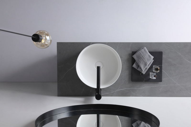 XENIA DOVE MATTE WHITE BASIN 360MM