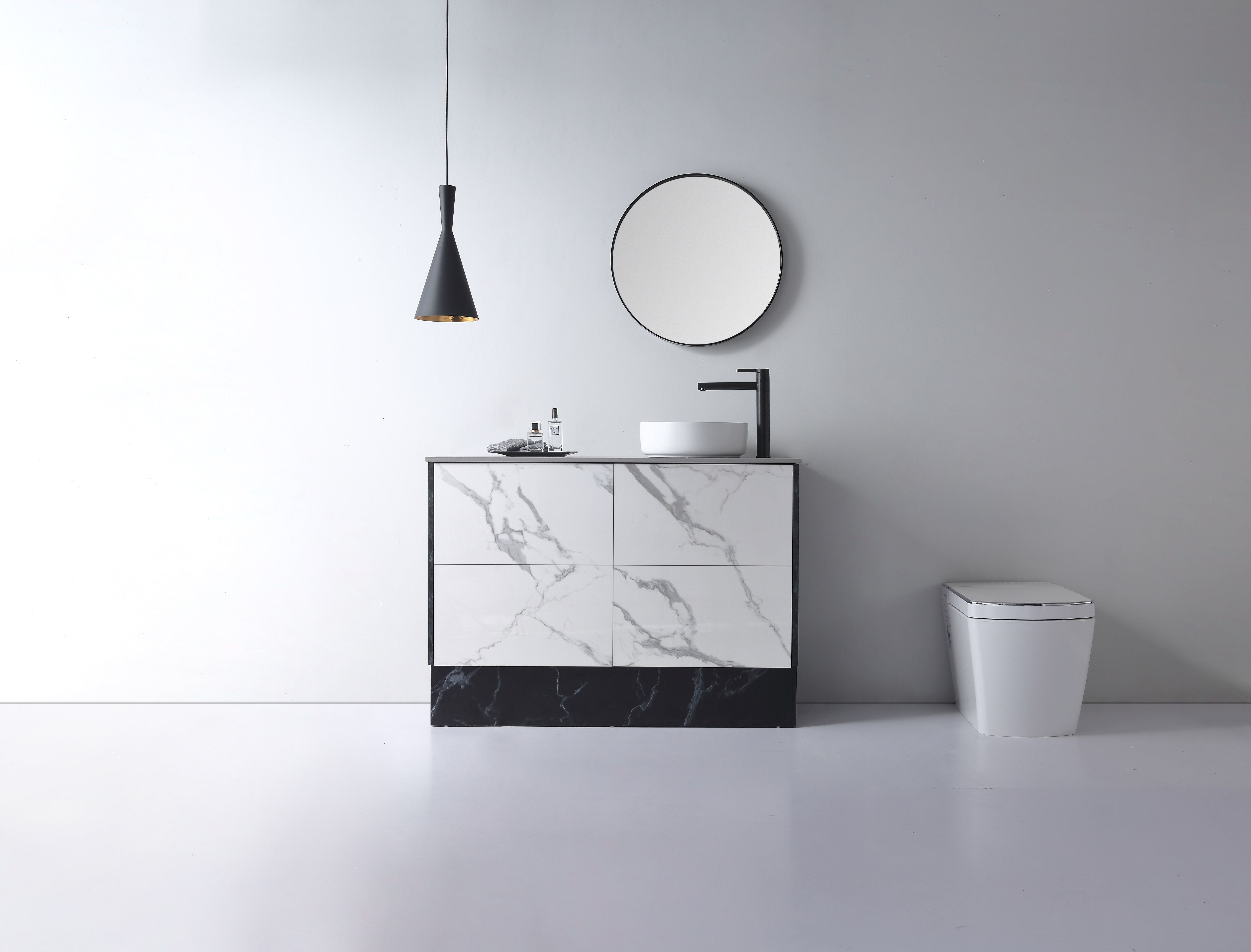 XENIA DOVE BASIN MATTE WHITE 360MM