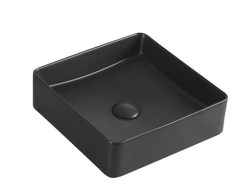 XENIA MACLEOD BASIN WHITE WITH BLACK EDGE 365MM