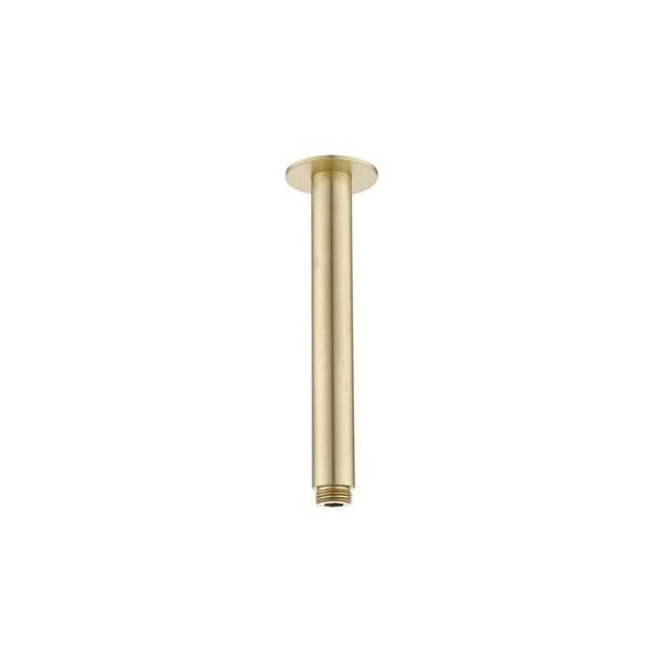 HELLYCAR CHRIS CEILING SHOWER ARM BRUSHED GOLD 100MM, 200MM,300MM AND 400MM