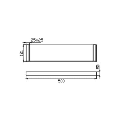 HELLYCAR ELEGANT SHELF CHROME