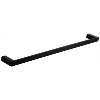 HELLYCAR ELEGANT SINGLE NON-HEATED TOWEL RAIL MATTE BLACK 600MM AND 800MM