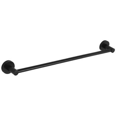 HELLYCAR IDEAL SINGLE NON-HEATED TOWEL RAIL MATTE BLACK 600MM, 750MM AND 900MM