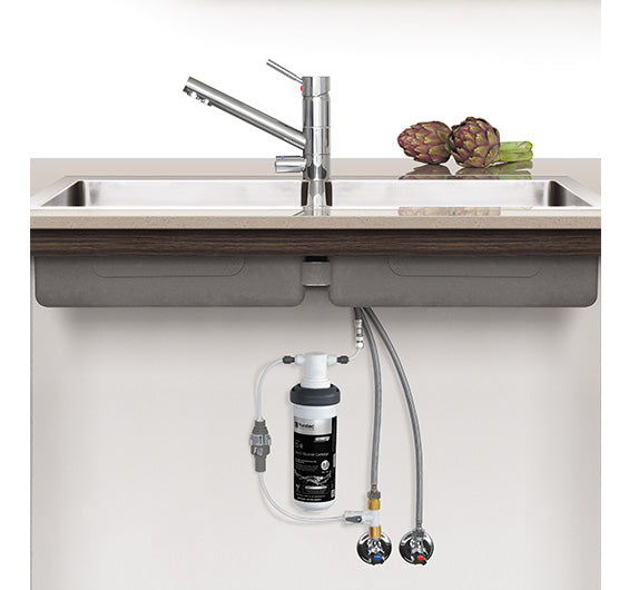 PURETEC TRIPLA LEAD FREE T1 FAUCET WITH QUICK-TWIST FILTER 0.1 MICRON