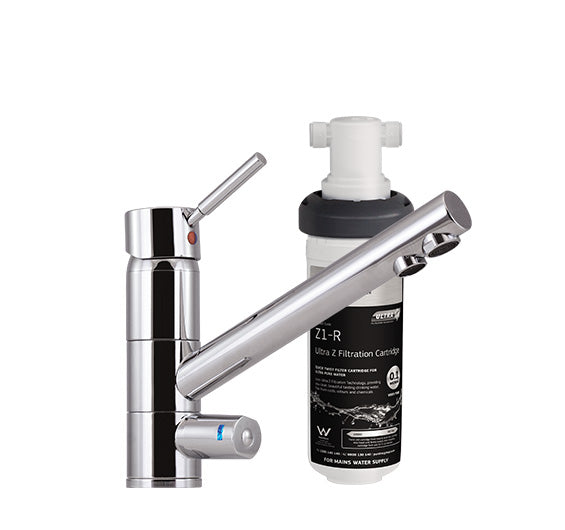 PURETEC TRIPLA LEAD FREE T1 FAUCET WITH QUICK-TWIST FILTER 0.1 MICRON