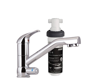 PURETEC TRIPLA T2 FAUCET WITH QUICK-TWIST FILTER 0.1 MICRON