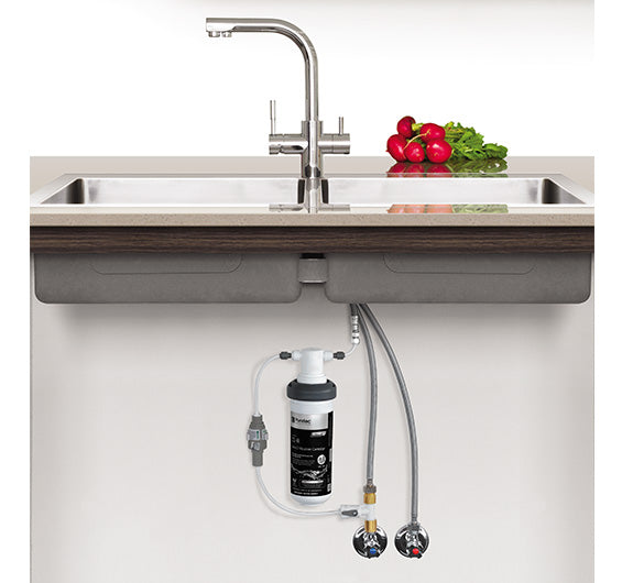 PURETEC TRIPLA LEAD FREE T3 FAUCET WITH QUICK-TWIST FILTER 0.1 MICRON