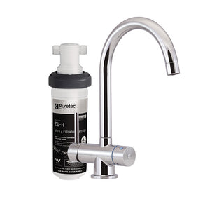 PURETEC TRIPLA T4 FAUCET WITH QUICK-TWIST FILTER 0.1 MICRON