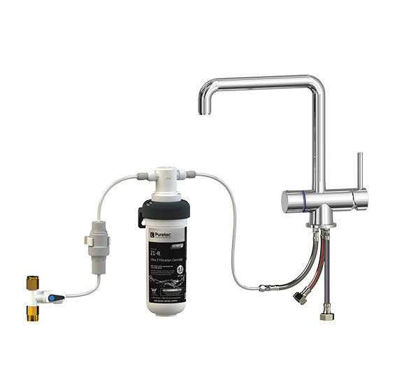 PURETEC TRIPLA LEAD FREE T5 FAUCET WITH QUICK-TWIST FILTER 0.1 MICRON