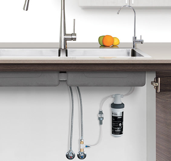 PURETEC LEAD FREE HIGH LOOP DESIGNER FAUCET WITH QUICK TWIST FILTER 0.1 MICRON