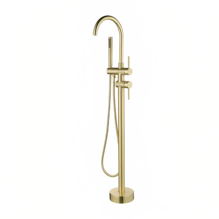 INSPIRE PAVIA FREE STANDING BATH MIXER BRUSHED GOLD