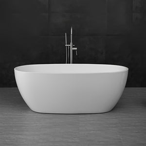 INSPIRE VINNY EGG-SHAPED FREESTANDING BATHTUB GLOSS WHITE (AVAILABLE IN 1500MM AND 1700MM)