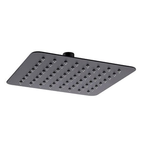 INSPIRE TARANTO STAINLESS SHOWER HEAD SQUARE 200MM BLACK