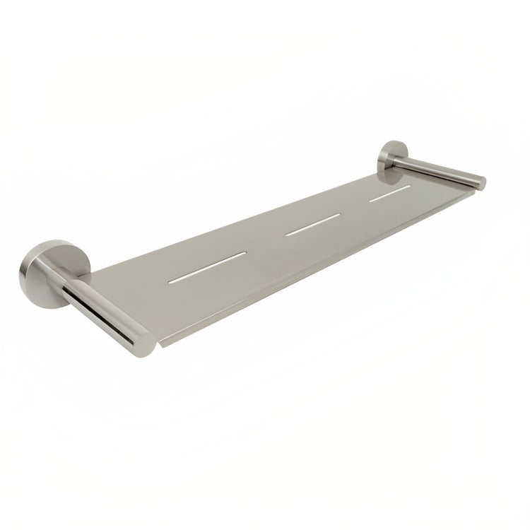 INSPIRE ROUND SHOWER SHELF BRUSHED NICKEL 544MM | Austpek Bathrooms