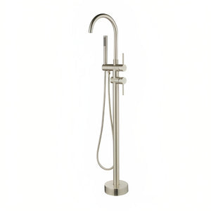 INSPIRE PAVIA FREE STANDING BATH MIXER BRUSHED NICKEL