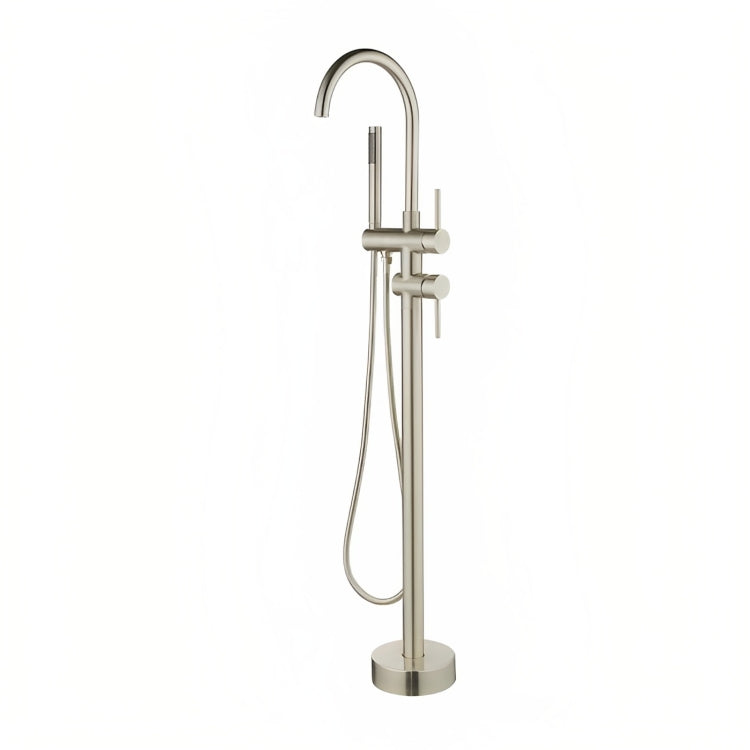 INSPIRE PAVIA FREE STANDING BATH MIXER BRUSHED NICKEL