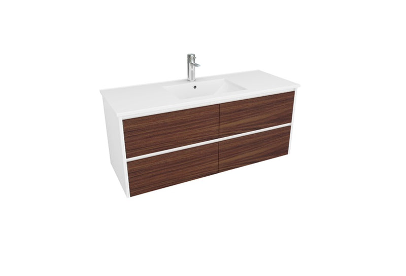 DURAPLEX ALANA VC TIMBER DRAWFACE VANITY GLOSS WHITE 1500MM