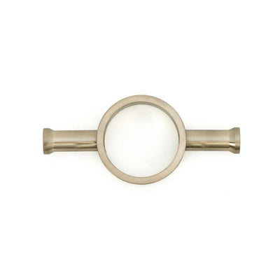 RADIANT HEATING ROUND HOOK ACCESSORY FOR VERTICAL TOWEL RAIL BRUSHED NICKEL 110MM