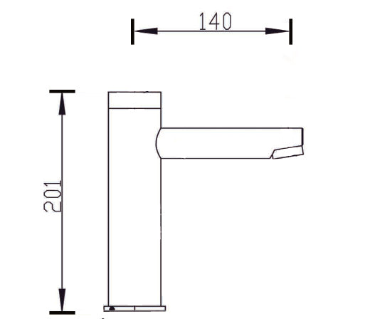 LINKWARE INTELLIGENT SENSOR BASIN TAP 201MM CHROME
