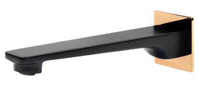 INSPIRE ZEVIO BATH SPOUT MATTE BLACK AND ROSE GOLD
