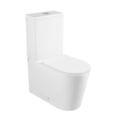 INSPIRE POTTI JUNIOR RIMLESS TOILET SUITE GLOSS WHITE