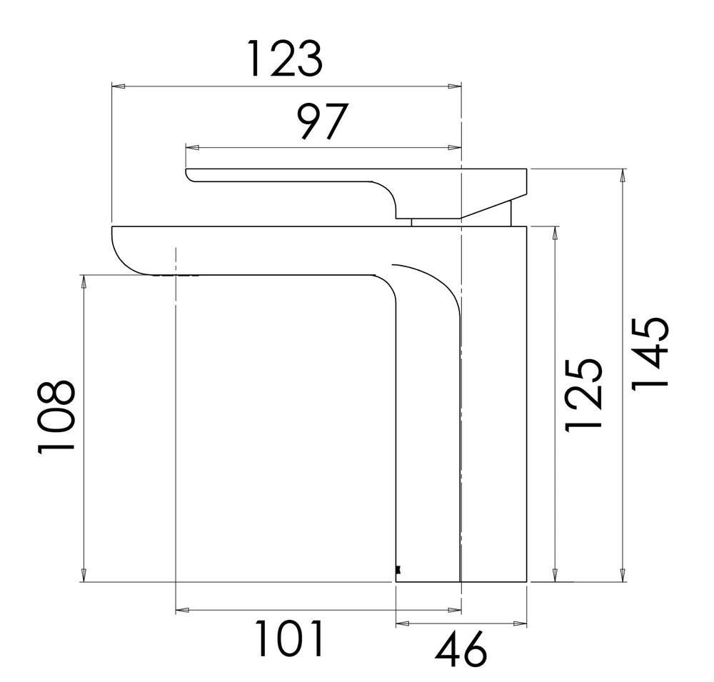 PHOENIX GLOSS BASIN MIXER CHROME