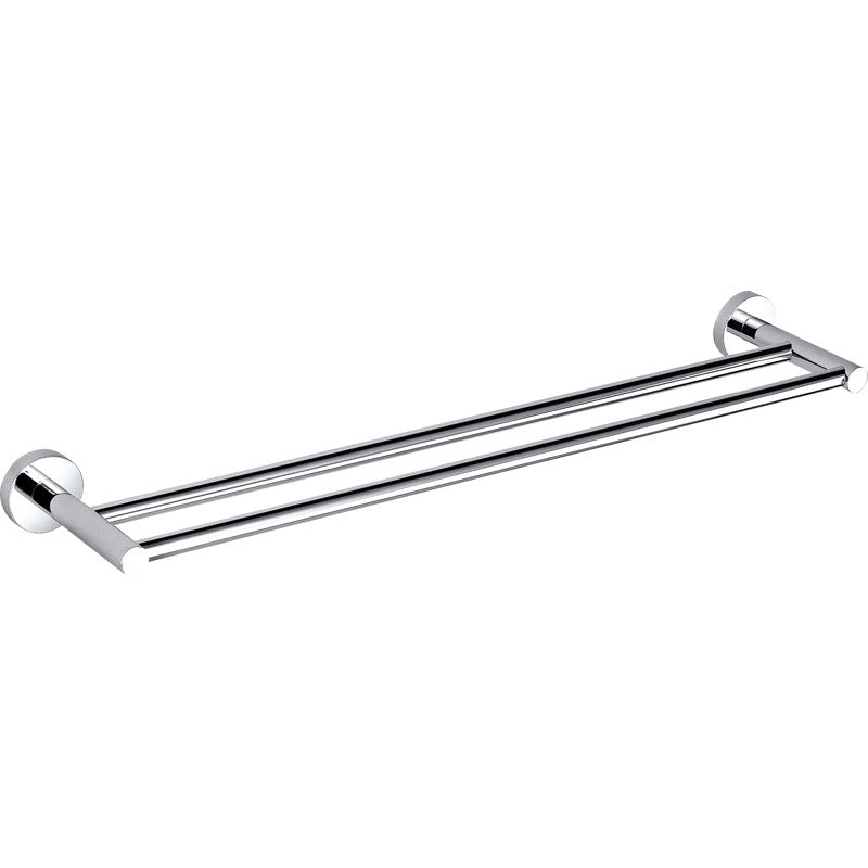 IKON OTUS DOUBLE NON-HEATED TOWEL RAIL CHROME 600MM AND 750MM