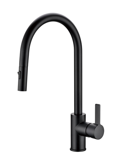 IKON OTUS LEAD FREE PULL-OUT SINK MIXER 405MM MATTE BLACK