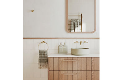 PHOENIX CROMFORD HAND TOWEL HOLDER BRUSHED GOLD 208MM