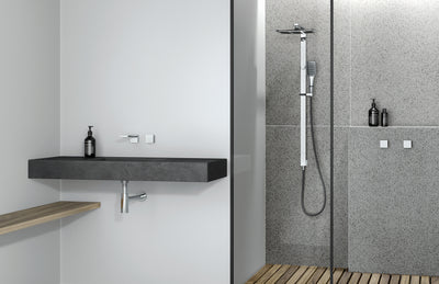 PHOENIX NX CAPE TWIN SHOWER CHROME AND MATTE BLACK