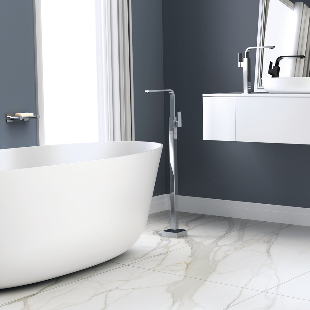 PHOENIX RADII FLOOR MOUNTED BATH MIXER 939MM CHROME