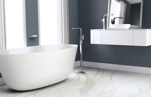 PHOENIX RADII FLOOR MOUNTED BATH MIXER 939MM CHROME
