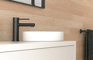 PHOENIX VIVID SLIMLINE BASIN MIXER 166MM MATTE BLACK
