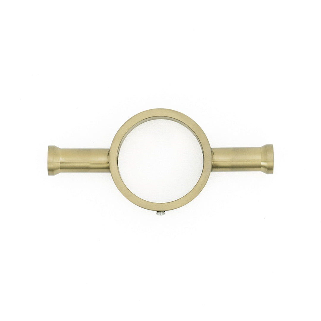 RADIANT HEATING ROUND HOOK ACCESSORY FOR VERTICAL TOWEL RAIL LIGHT GOLD 110MM
