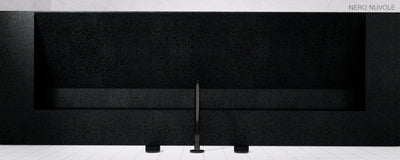 GALLARIA ELAN RECTANGULAR ELEMENTS STONE WASHPLANE 1600MM NERO NUVOLE