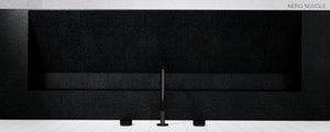 GALLARIA ELAN RECTANGULAR ELEMENTS STONE WASHPLANE 800MM NERO NUVOLE