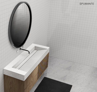 GALLARIA ELAN RECTANGULAR ELEMENTS STONE WASHPLANE 1600MM SPUMANTE