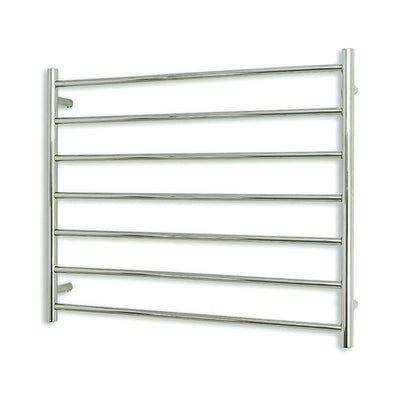 RADIANT HEATING 7-BARS ROUND HEATED TOWEL RAIL CHROME 900MM