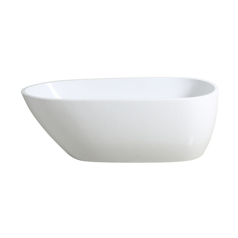 POSEIDON VEDA FREESTANDING BATHTUB GLOSS BLACK AND WHITE 1690MM