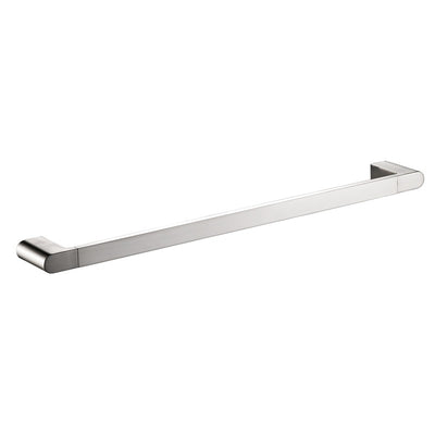 IKON FLORES SINGLE NON-HEATED TOWEL RAIL BRUSHED NICKEL 600MM AND 800MM