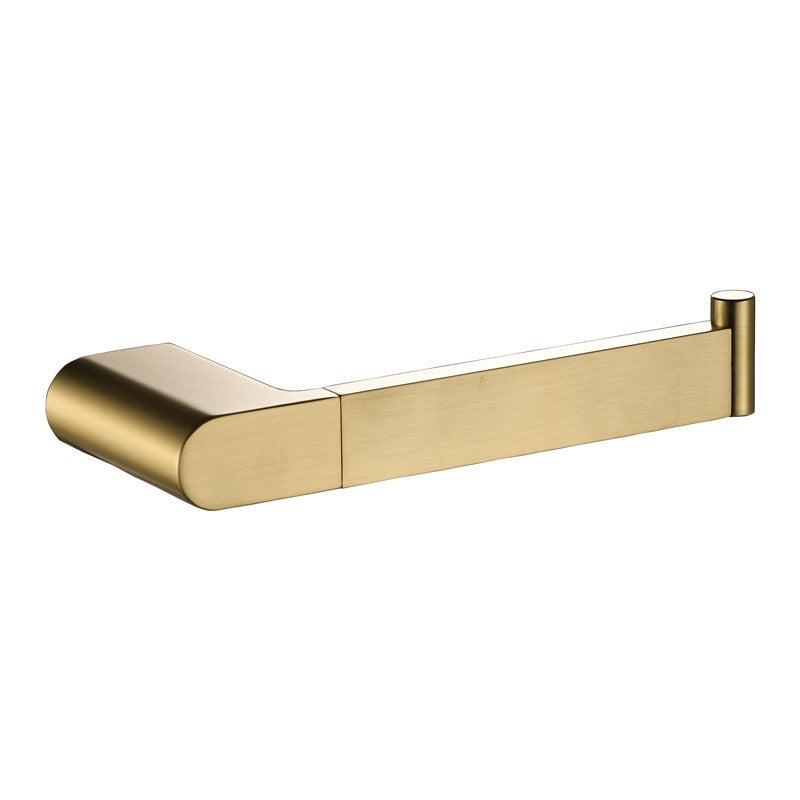 IKON FLORES TOILET ROLL HOLDER BRUSHED GOLD 180MM