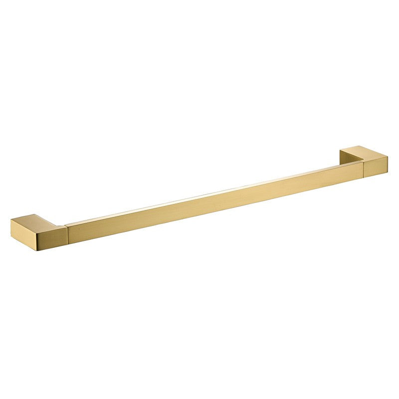 IKON CERAM SINGLE NON-HEATED TOWEL RAIL BRUSHED GOLD 600MM AND 800MM