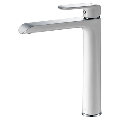IKON KARA HIGH RISE BASIN MIXER 278MM CHROME AND WHITE