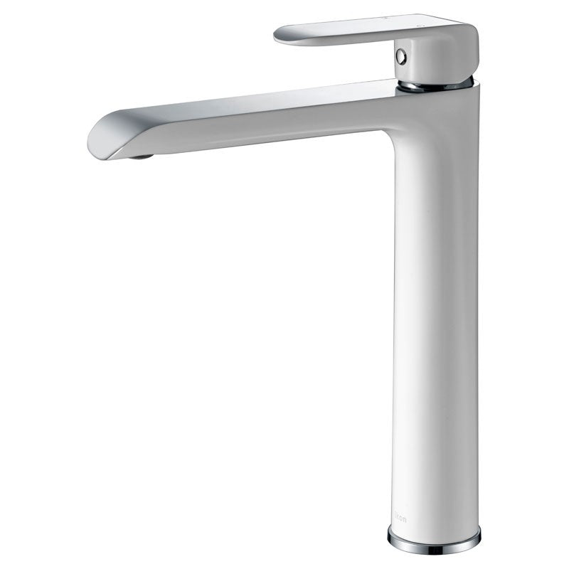 IKON KARA HIGH RISE BASIN MIXER CHROME AND WHITE