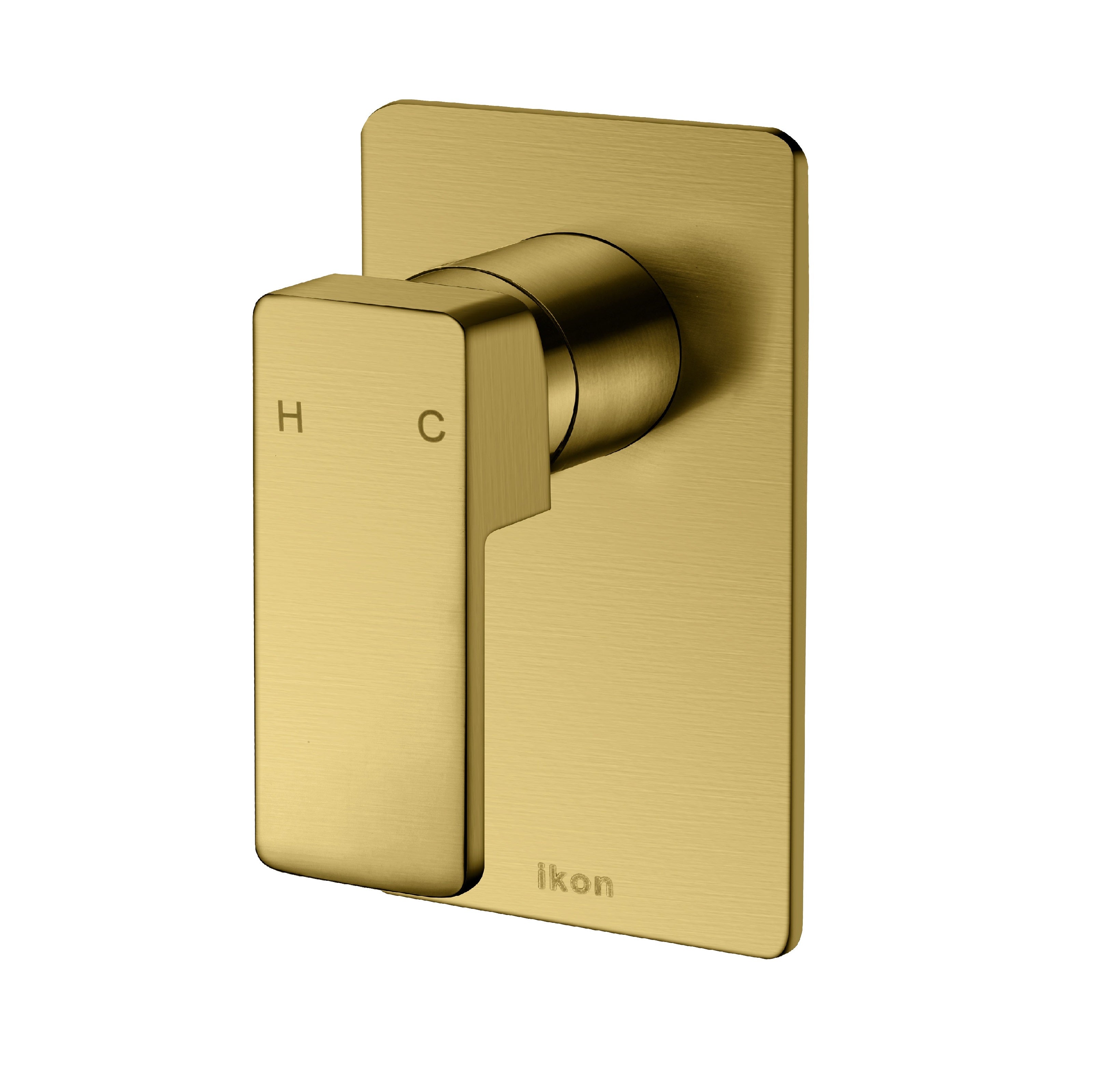 IKON CERAM WALL MIXER 140MM BRUSHED GOLD