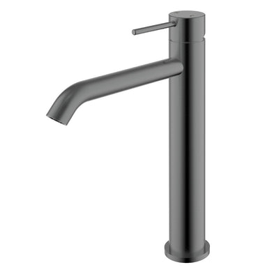 IKON HALI LEAD FREE HIGH RISE BASIN MIXER 291MM GUN METAL